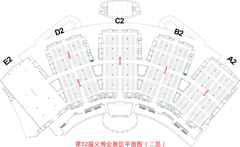 義博會展位平面圖二層